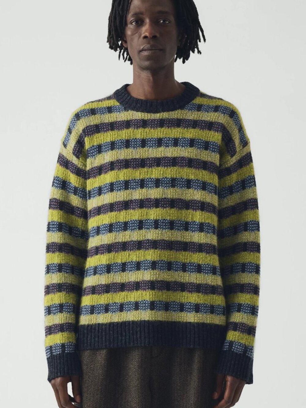 Wool Blend Jacquard Sweater